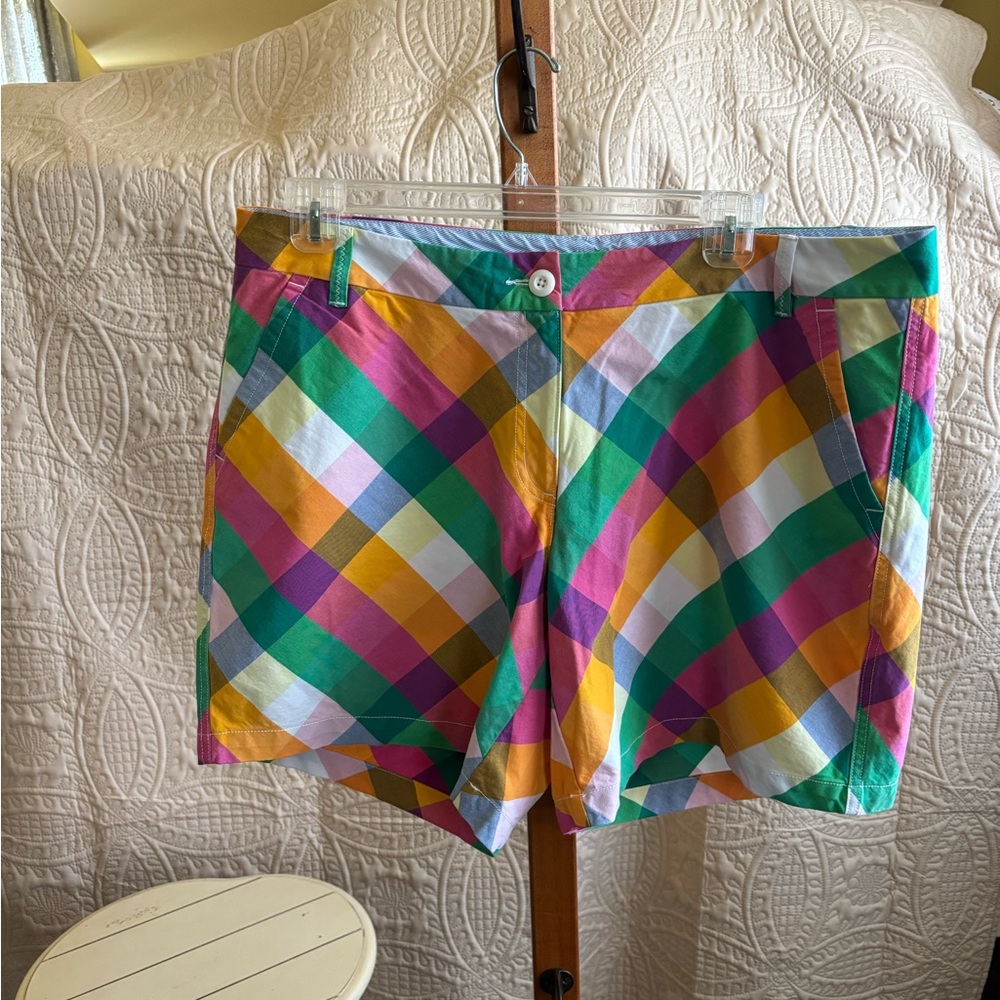 Crown & Ivy Pink and Green Bermuda Shorts